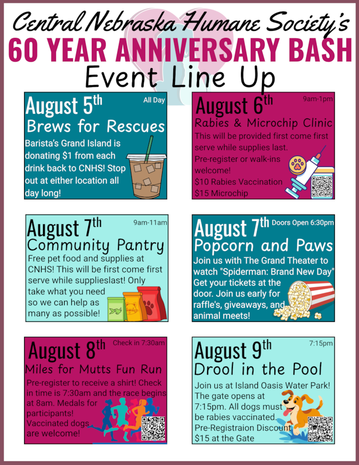 CNHS 60 Year Anniversary Weekend Bash